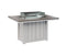 Berlin Gardens Donoma 42" x 54" Rectangular Fire Table Dining with Hammered Top