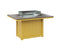 Berlin Gardens Donoma 42" x 54" Rectangular Fire Table Dining with Hammered Top