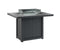 Berlin Gardens Donoma 42" x 54" Rectangular Fire Table Counter with Hammered Top