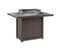 Berlin Gardens Donoma 42" x 54" Rectangular Fire Table Counter with Hammered Top
