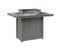 Berlin Gardens Donoma 42" x 54" Rectangular Fire Table Counter with Hammered Top