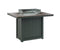 Berlin Gardens Donoma 42" x 54" Rectangular Fire Table Counter with Hammered Top