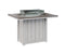 Berlin Gardens Donoma 42" x 54" Rectangular Fire Table Counter with Hammered Top
