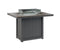 Berlin Gardens Donoma 42" x 54" Rectangular Fire Table Counter with Hammered Top