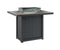 Berlin Gardens Donoma 42" x 54" Rectangular Fire Table Bar with Hammered Top