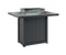Berlin Gardens Donoma 42" x 54" Rectangular Fire Table Bar with Hammered Top