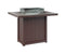 Berlin Gardens Donoma 42" x 54" Rectangular Fire Table Bar with Hammered Top
