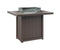 Berlin Gardens Donoma 42" x 54" Rectangular Fire Table Bar with Hammered Top