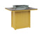 Berlin Gardens Donoma 42" x 54" Rectangular Fire Table Bar with Hammered Top