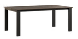 Berlin Gardens Berkley 42" x 72" Expandable Table with Hammered Top