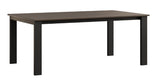 Berlin Gardens Berkley 42" x 72" Expandable Table with Hammered Top