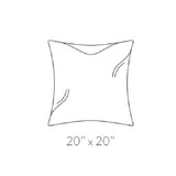 Berlin Gardens 20" x 20" Throw Pillow Tasseled Fiber