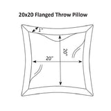 Berlin Gardens 20" x 20" Throw Pillow Flanged Feather