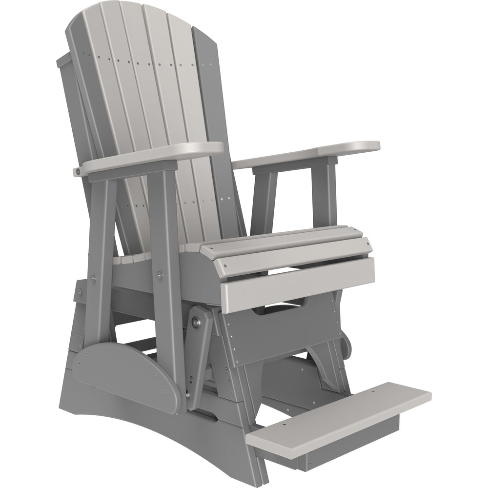 LuxCraft 2' Adirondack Balcony Glider Chair
