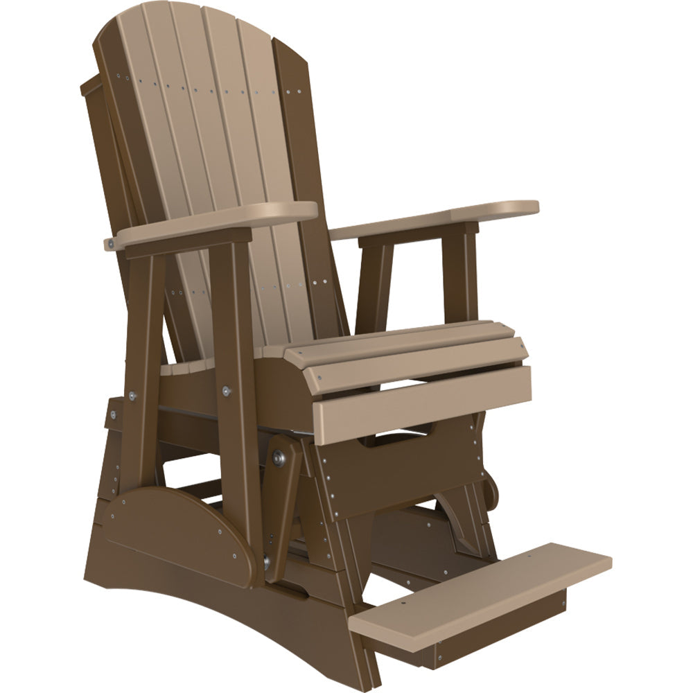 LuxCraft 2' Adirondack Balcony Glider Chair