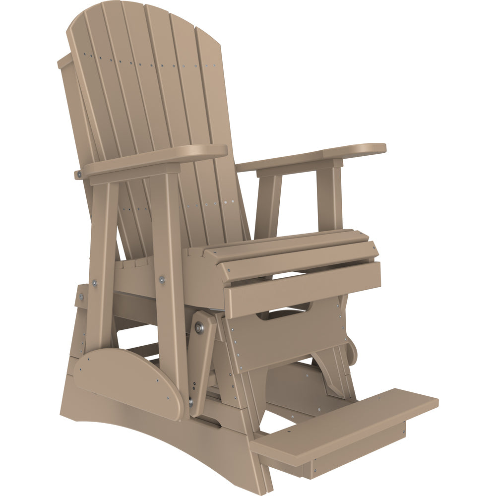 LuxCraft 2' Adirondack Balcony Glider Chair