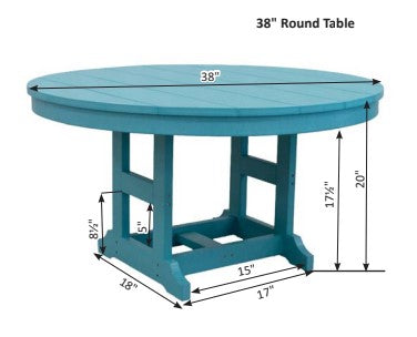 Berlin Gardens Kid's 38" Round Dining Table