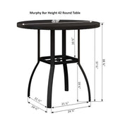 Berlin Gardens Murphy 42" Round Bar Table