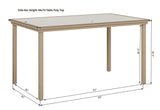 Berlin Gardens Vida 44" x 73" Rectangular Poly Bar Table