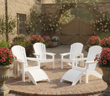 FREE 2 Ottomans With Purchase Of Berlin Gardens 4 Piece Adirondack Chair Set