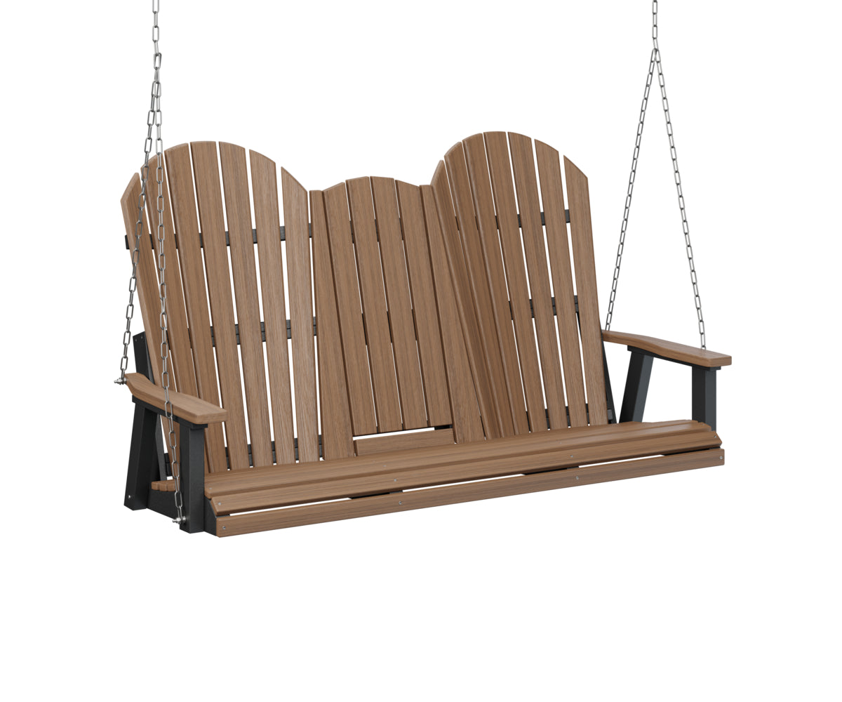 Berlin Gardens Comfo-Back Three Seat Swing w/Console (Stainless Chains)