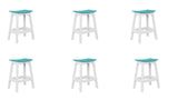 Berlin Gardens 6 Saddle Counter Stools Package Set