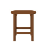 Daybreak Oval Side Table, Antique Mahogany - OPENBOX