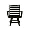 Artifex Newport Swivel Dining Arm Chair