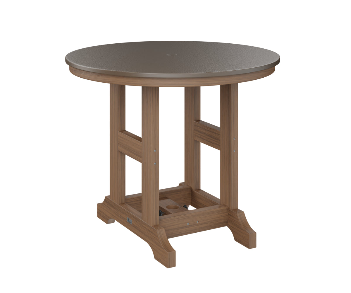 Berlin Gardens Garden Classic 38" Round Bar Table with Hammered Top
