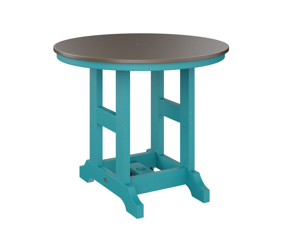 Berlin Gardens Garden Classic 38" Round Bar Table with Hammered Top