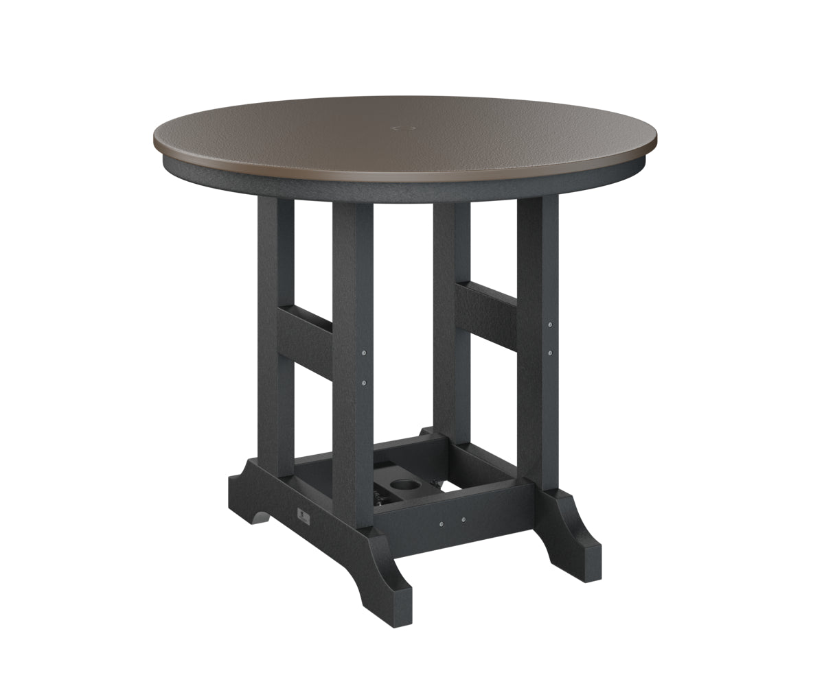 Berlin Gardens Garden Classic 38" Round Bar Table with Hammered Top