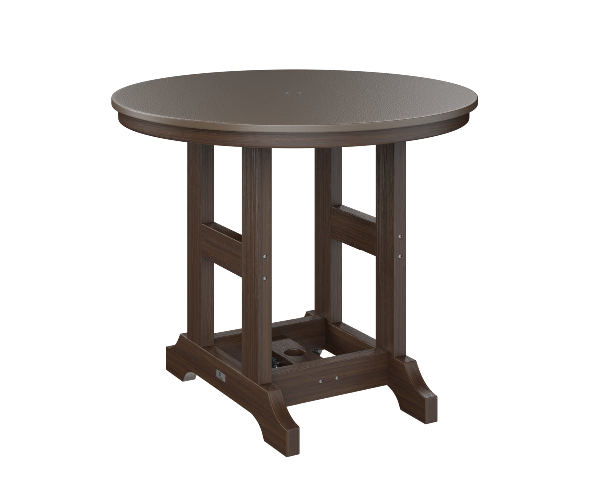 Berlin Gardens Garden Classic 38" Round Bar Table with Hammered Top