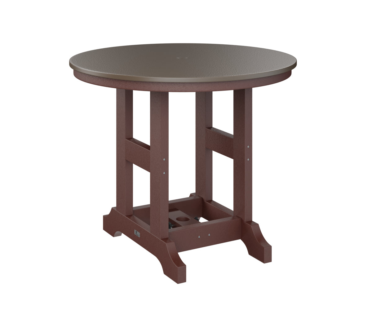 Berlin Gardens Garden Classic 38" Round Bar Table with Hammered Top