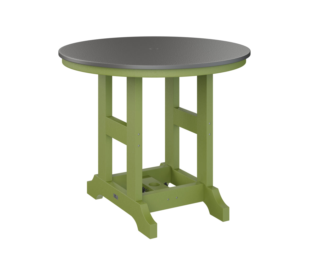 Berlin Gardens Garden Classic 38" Round Bar Table with Hammered Top