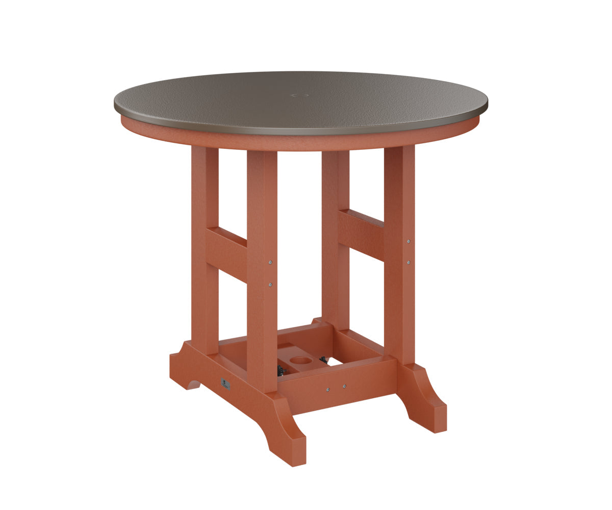 Berlin Gardens Garden Classic 38" Round Bar Table with Hammered Top