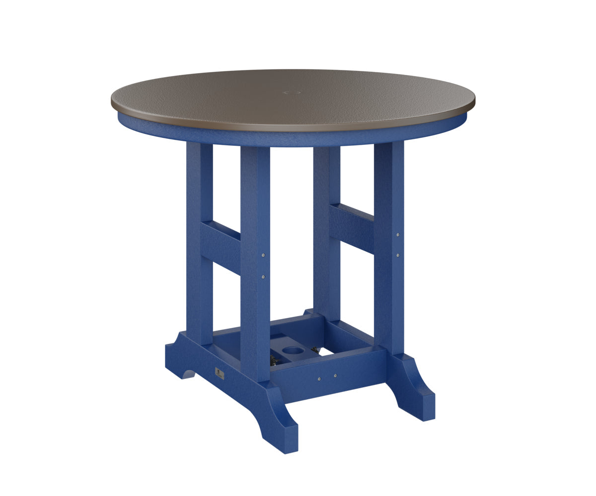 Berlin Gardens Garden Classic 38" Round Bar Table with Hammered Top