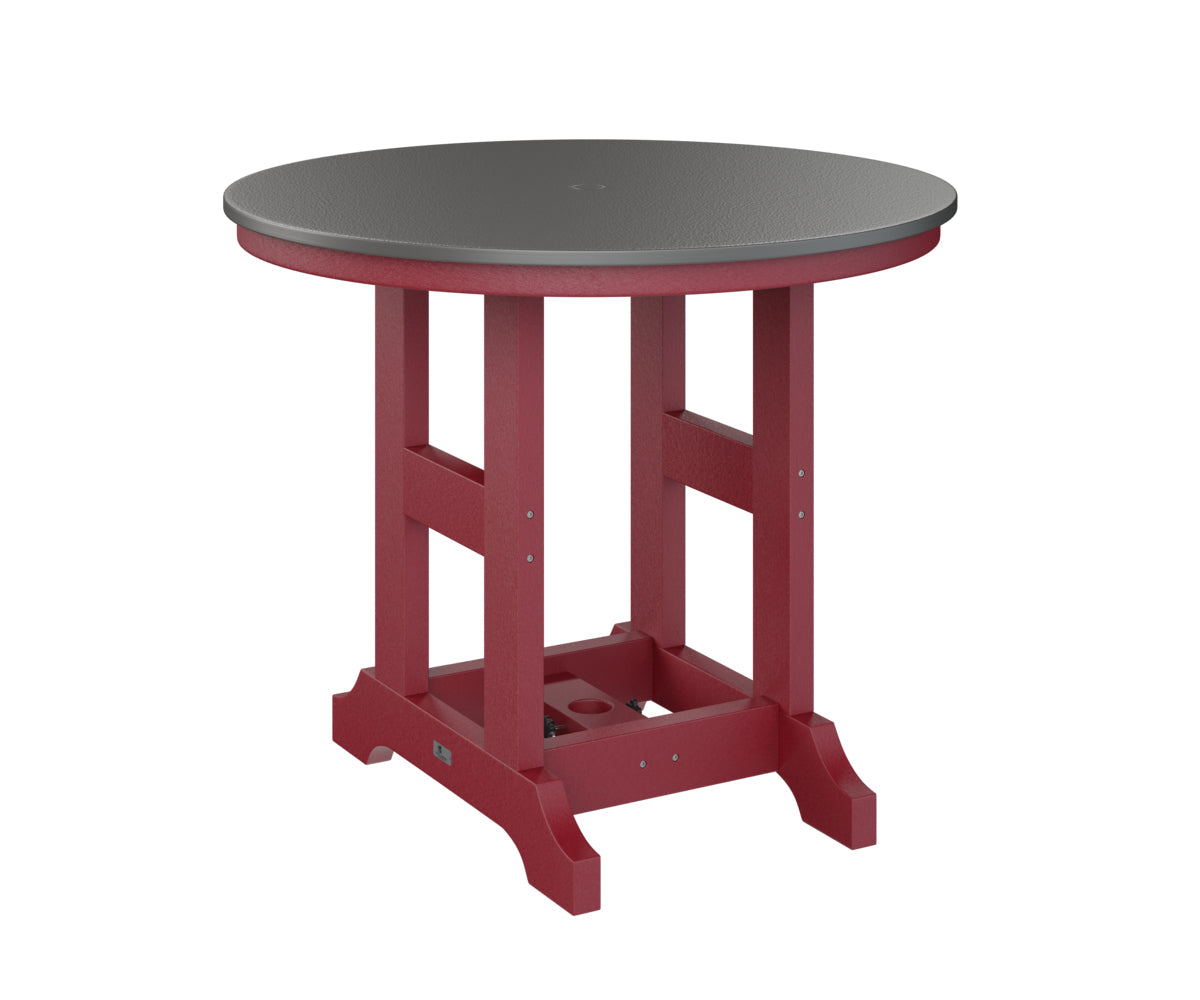 Berlin Gardens Garden Classic 38" Round Bar Table with Hammered Top