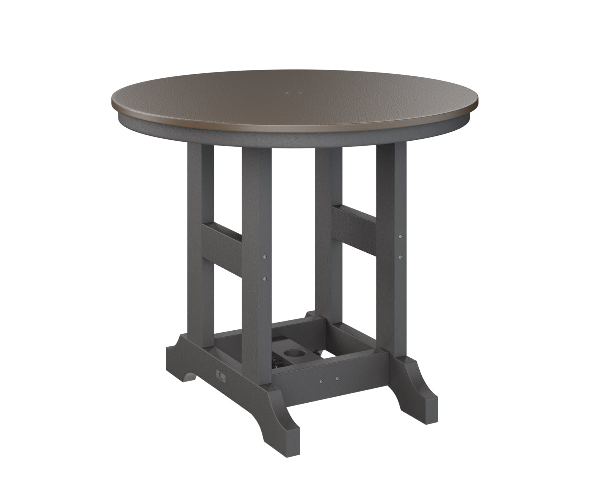 Berlin Gardens Garden Classic 38" Round Bar Table with Hammered Top