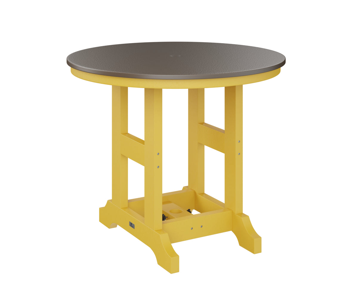 Berlin Gardens Garden Classic 38" Round Bar Table with Hammered Top