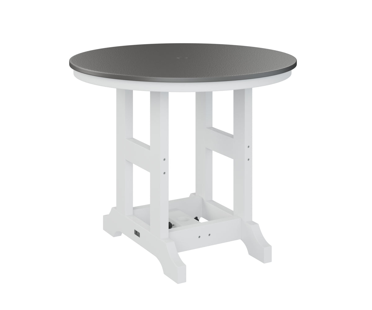 Berlin Gardens Garden Classic 38" Round Bar Table with Hammered Top