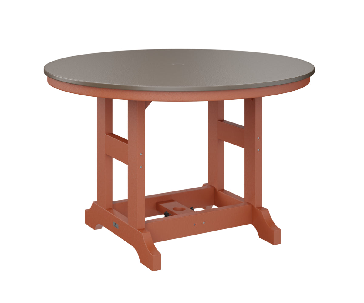 Berlin Gardens Garden Classic 48" Round Bar Table with Hammered Top