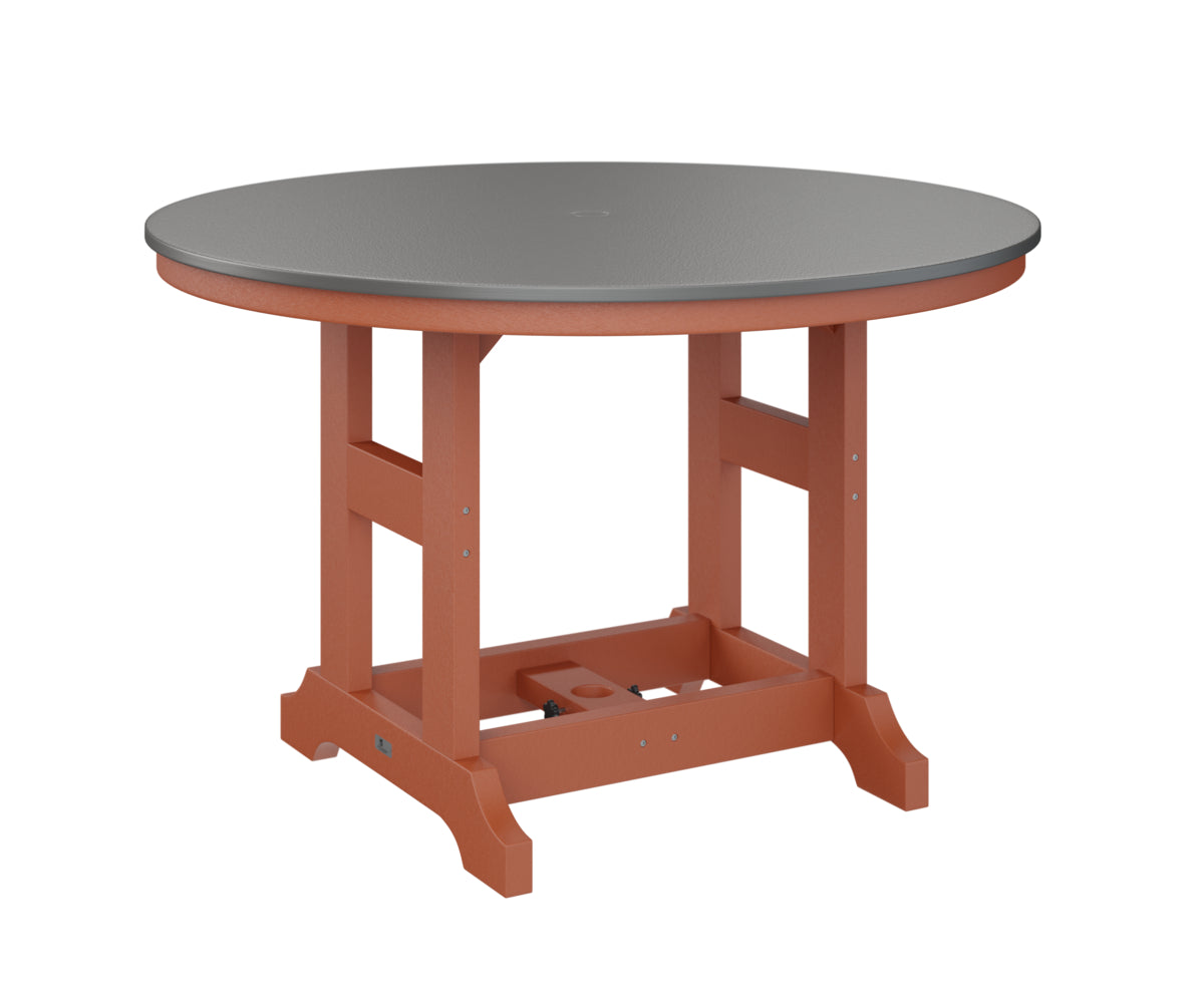 Berlin Gardens Garden Classic 48" Round Bar Table with Hammered Top