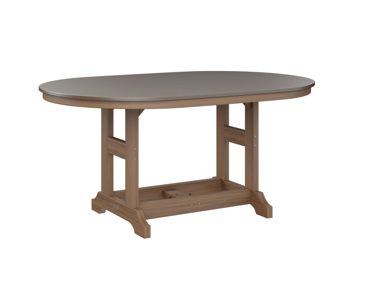 Berlin Gardens Garden Classic 44" x 64" Oblong Bar Table with Hammered Top