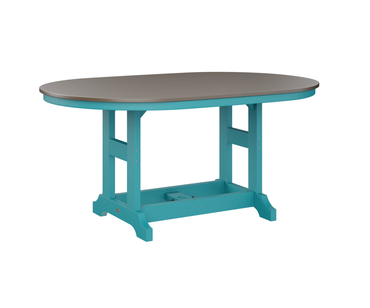 Berlin Gardens Garden Classic 44" x 64" Oblong Bar Table with Hammered Top