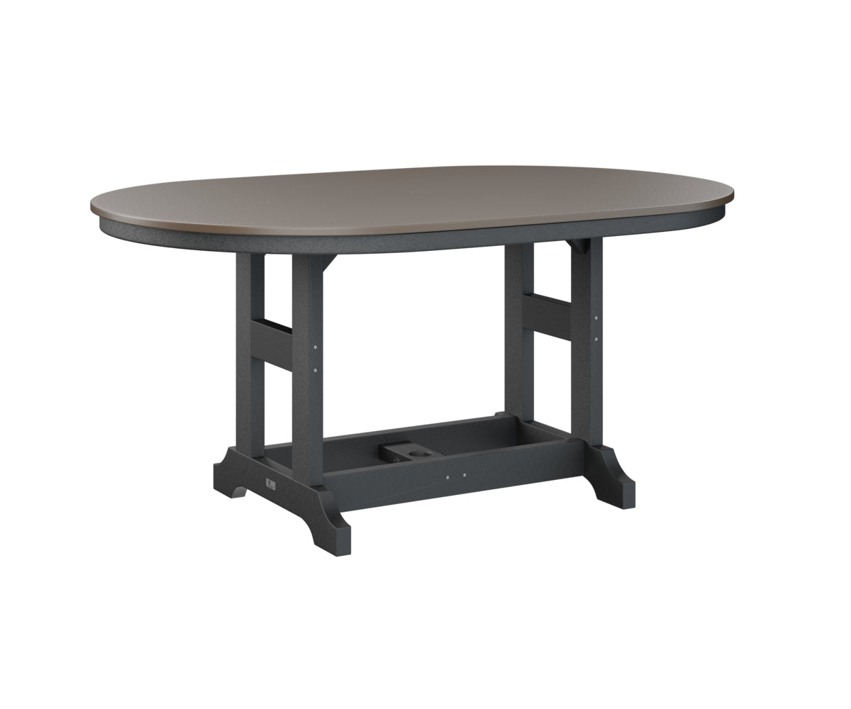 Berlin Gardens Garden Classic 44" x 64" Oblong Bar Table with Hammered Top