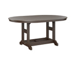 Berlin Gardens Garden Classic 44" x 64" Oblong Bar Table with Hammered Top