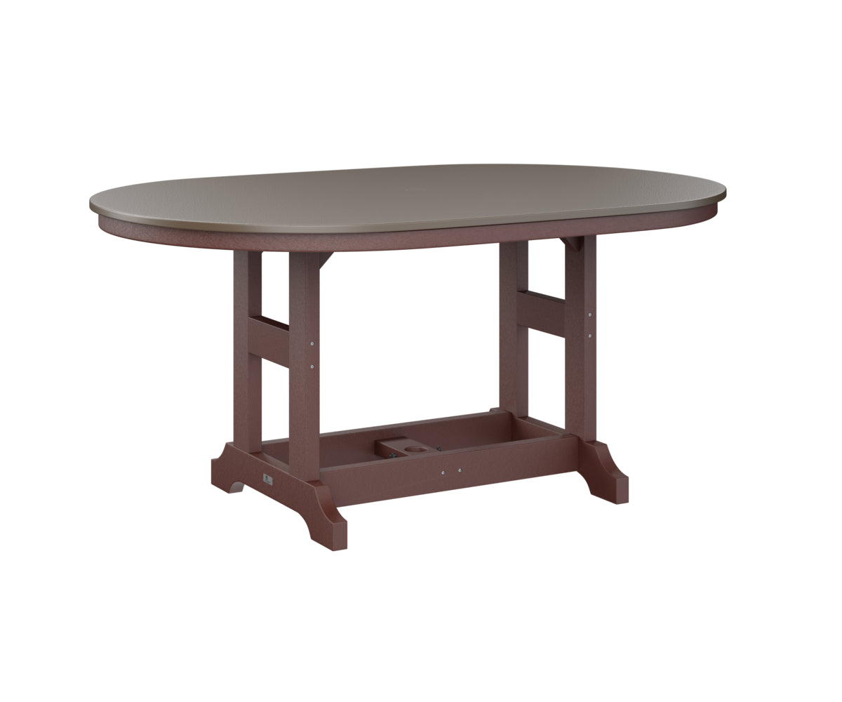 Berlin Gardens Garden Classic 44" x 64" Oblong Bar Table with Hammered Top