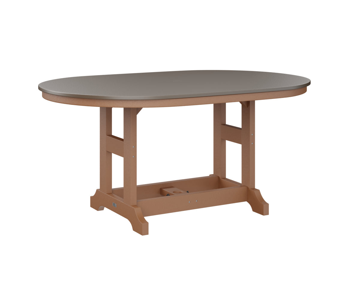 Berlin Gardens Garden Classic 44" x 64" Oblong Bar Table with Hammered Top