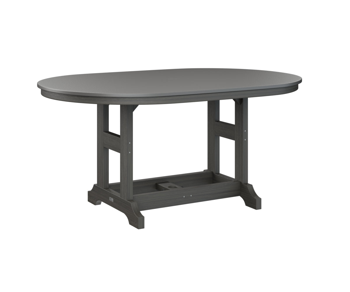 Berlin Gardens Garden Classic 44" x 64" Oblong Bar Table with Hammered Top