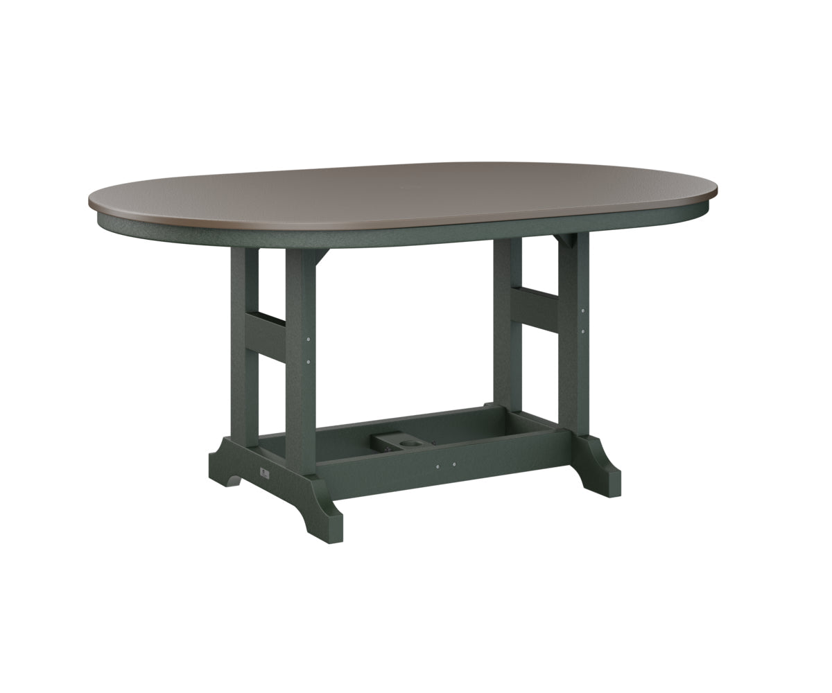Berlin Gardens Garden Classic 44" x 64" Oblong Bar Table with Hammered Top